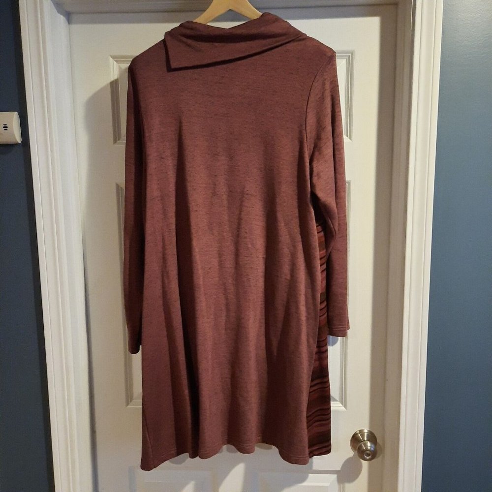Marketplace Handwork of India Tunic Sweater Dress Womens 1X Lagenlook Fair Trade - Picture 4 of 10